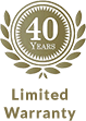 40 year Warranty logo 40 year Warranty logo