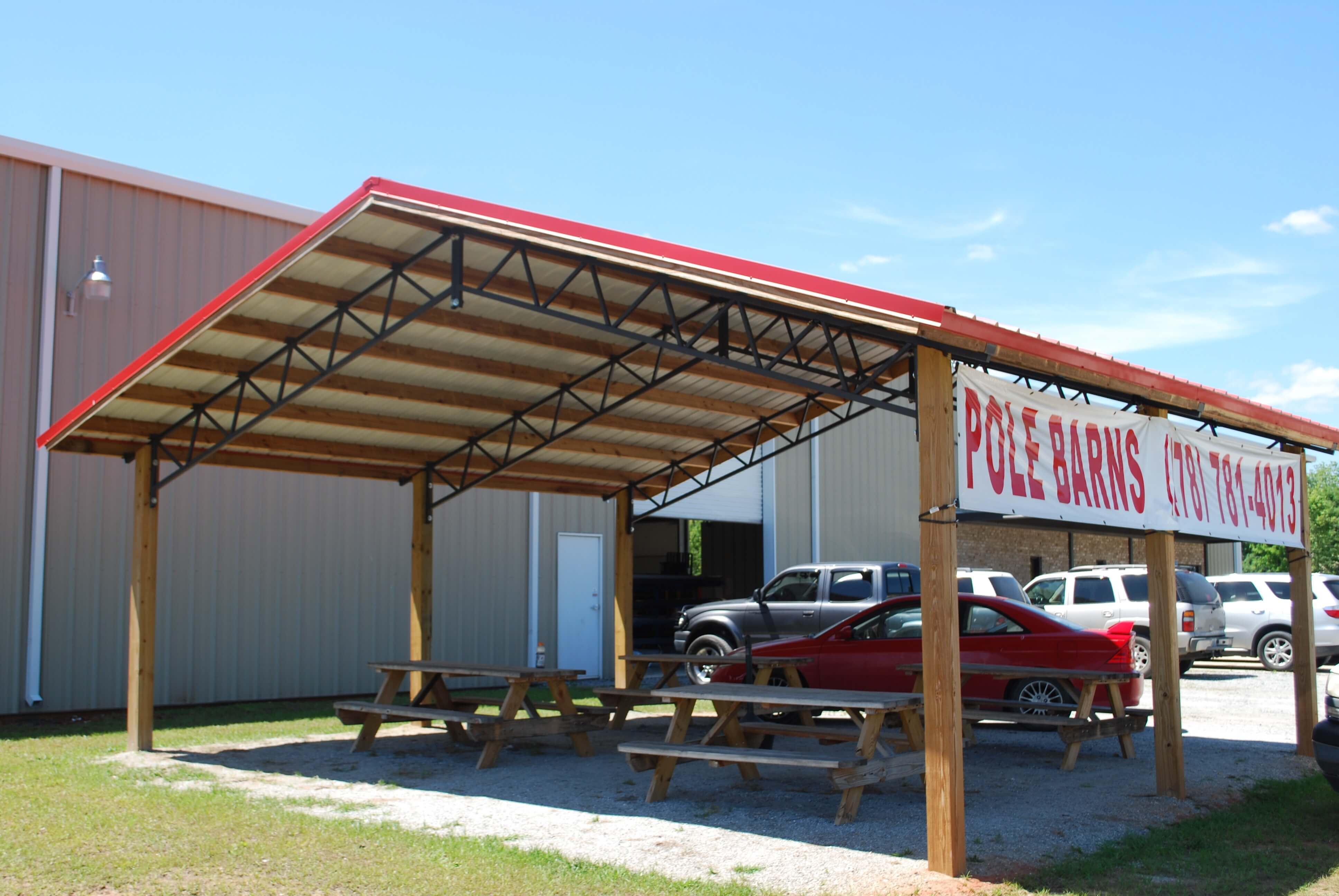 Open Shelter And Fully Enclosed Metal Pole Barns Smith Built | Free Hot ...