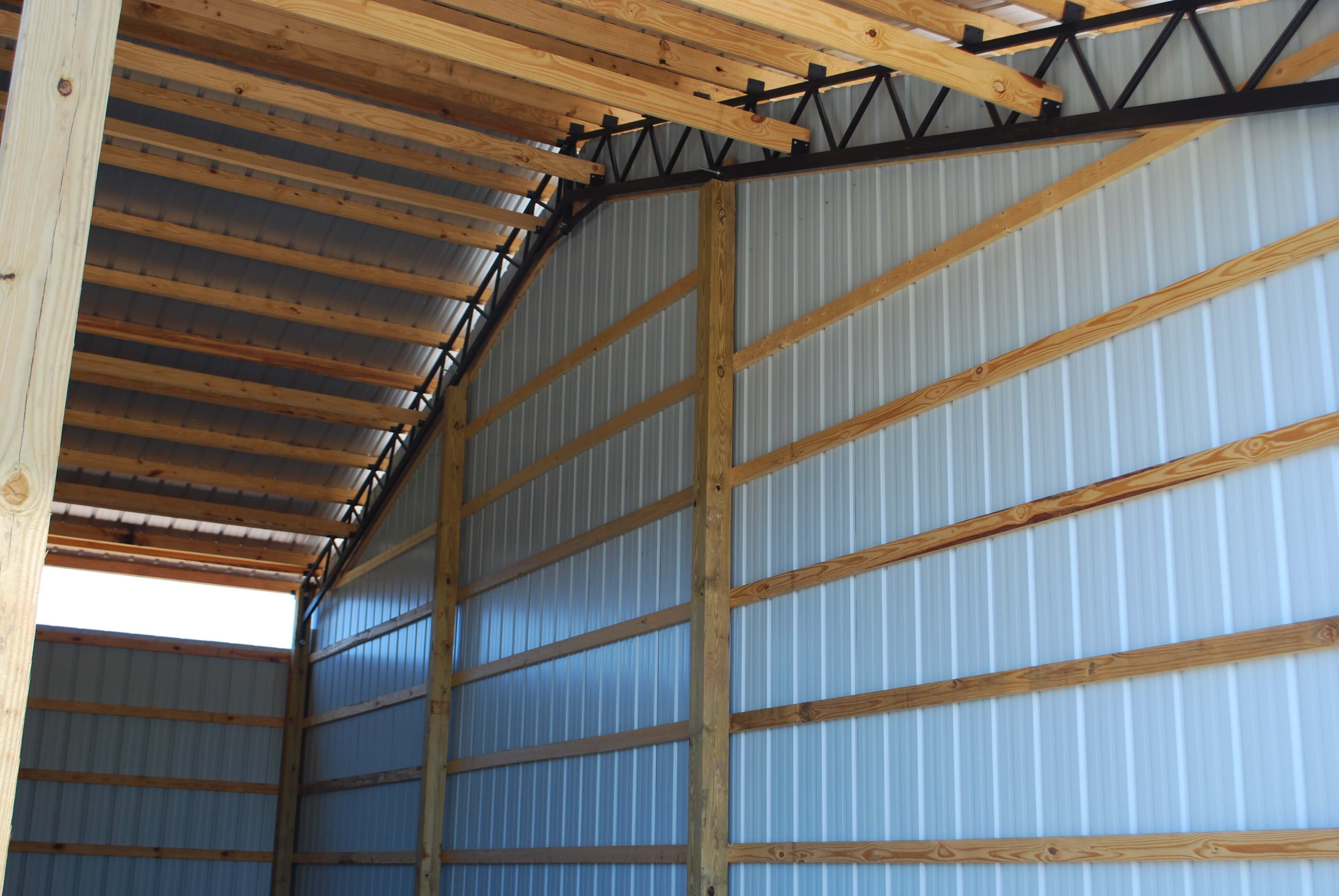 Open Shelter and Fully Enclosed Metal Pole Barns Smith-Built
